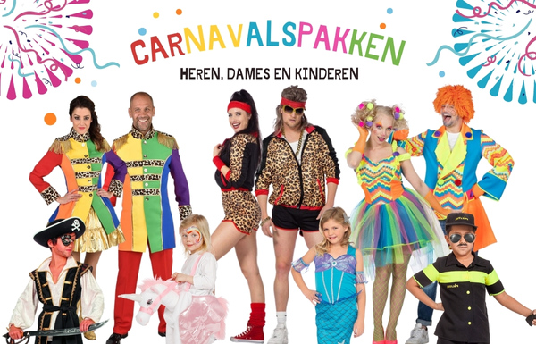 Geschikt Verbanning Paar Carnavalspak heren, dames en kinderen | Robbies Feestkleding