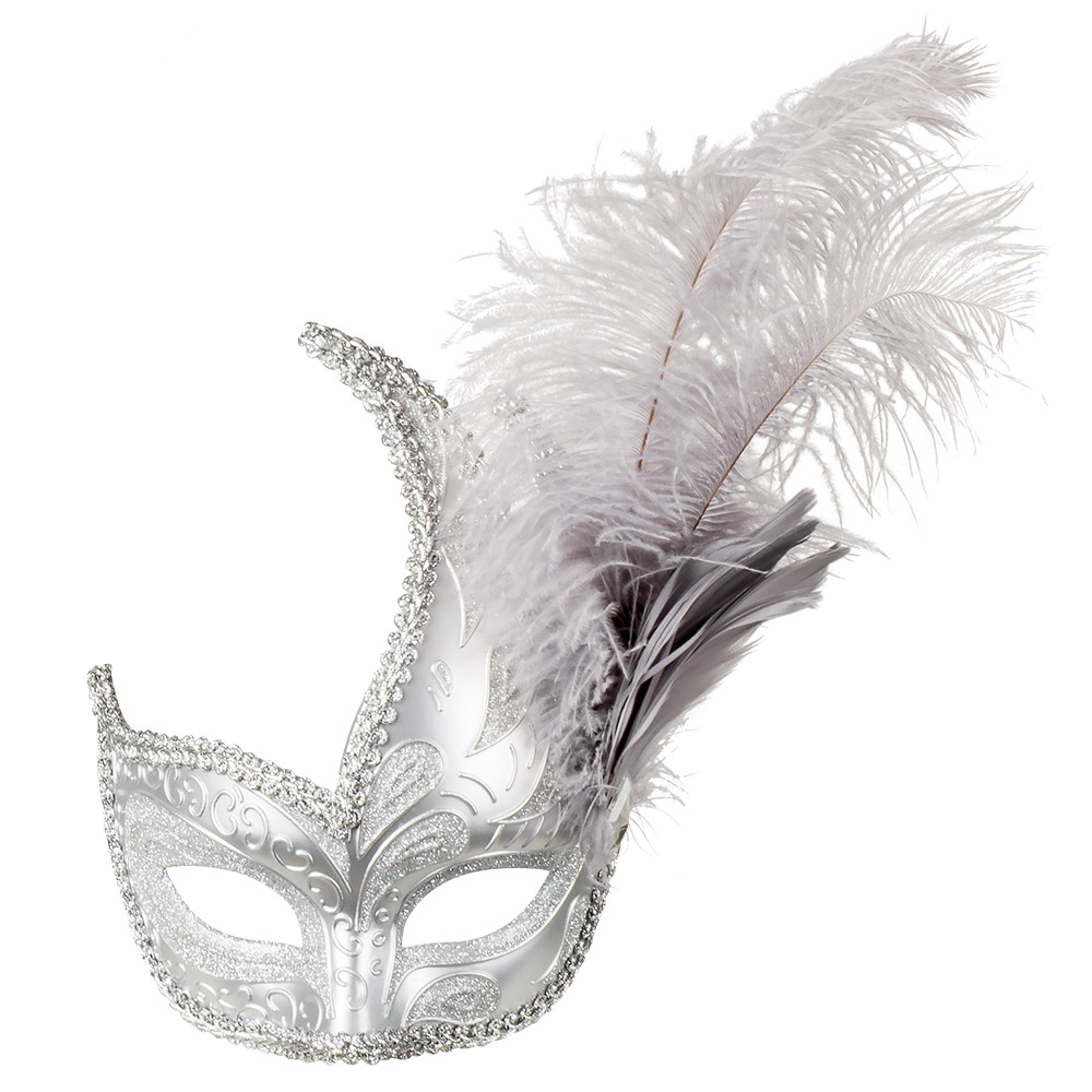 St. Oogmasker Venice prezioso zilver