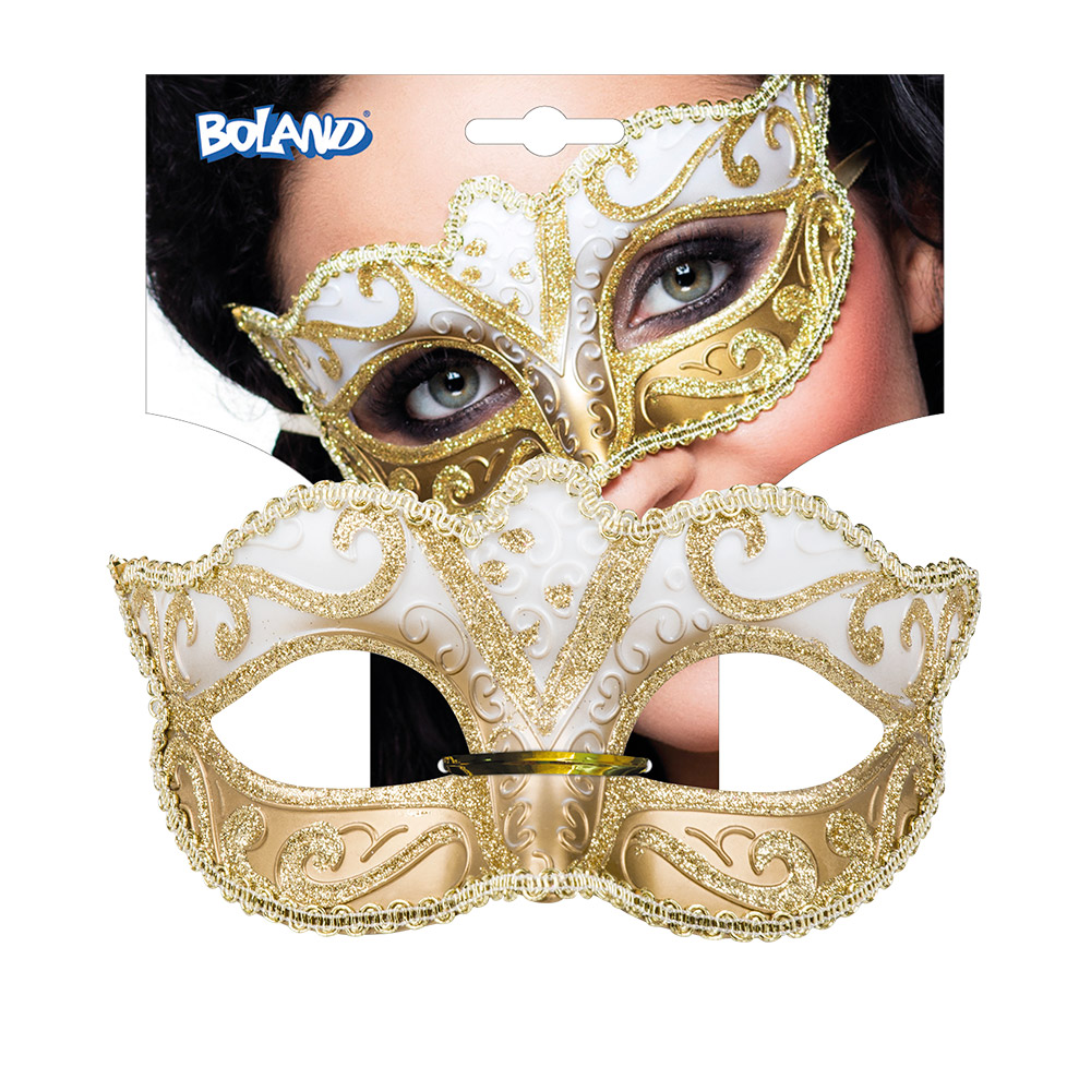 St. Oogmasker Venice felina goud