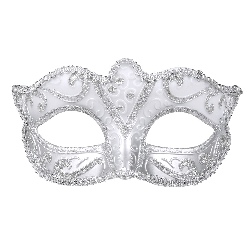 St. Oogmasker Venice felina zilver