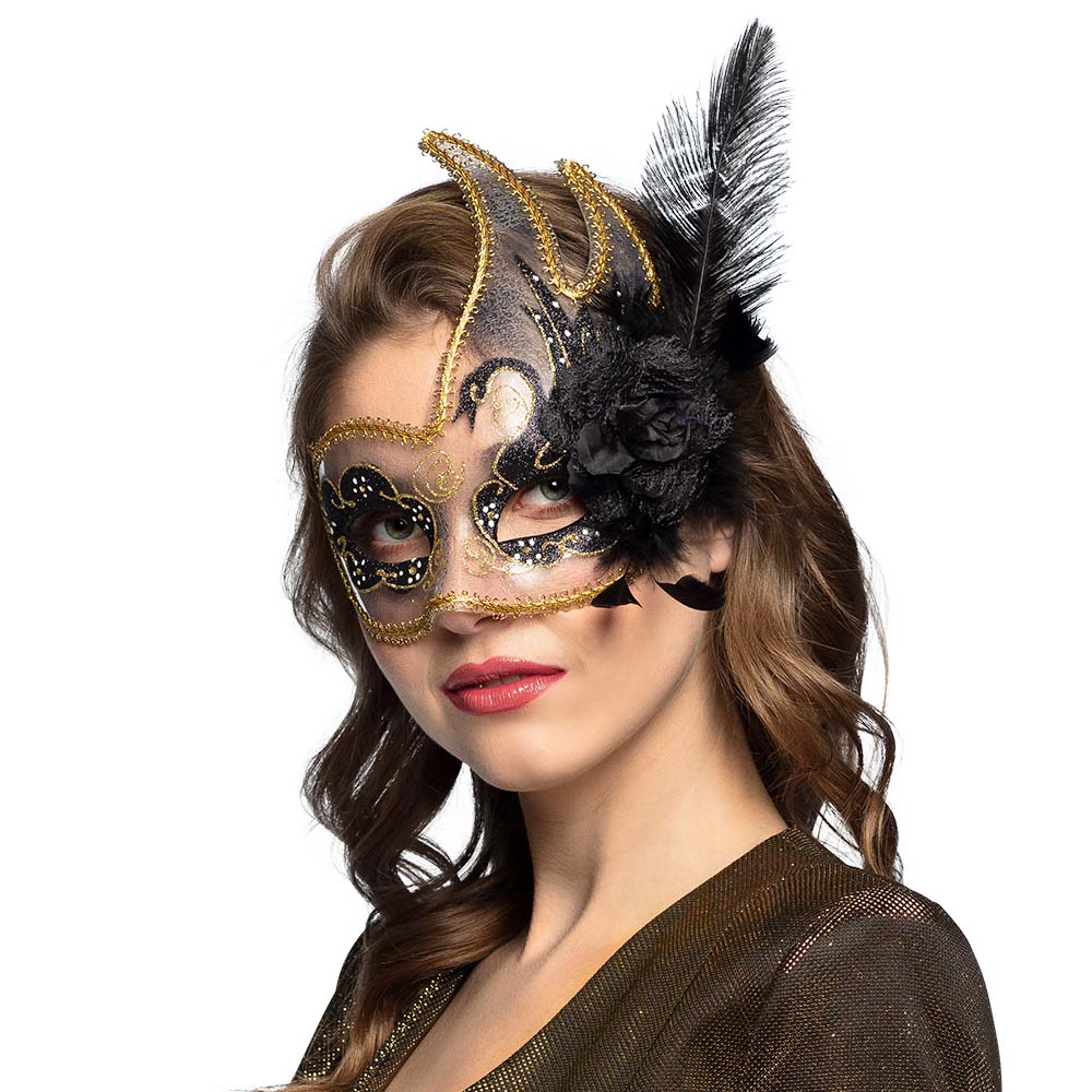 St. Oogmasker Venice cigno 4 kleuren ass.