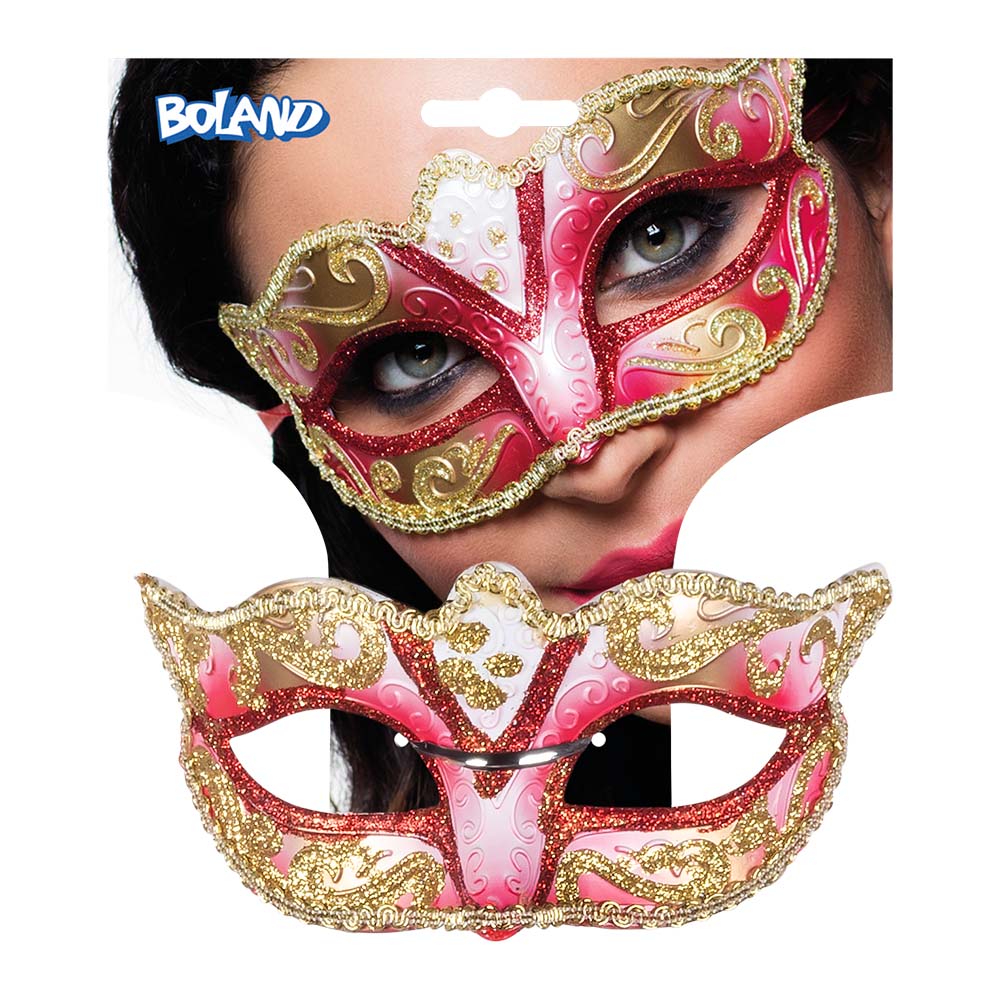 St. Oogmasker Venice felina 5 kleuren ass.