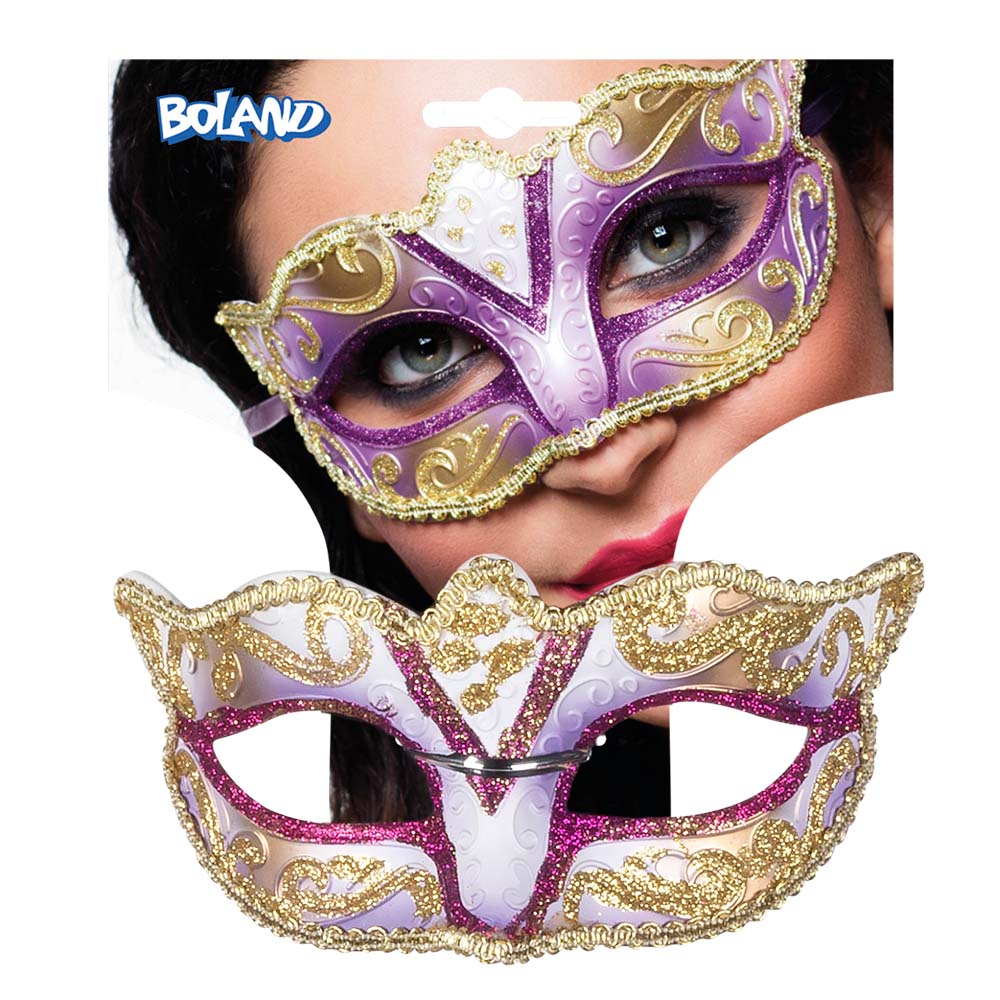 St. Oogmasker Venice felina 5 kleuren ass.