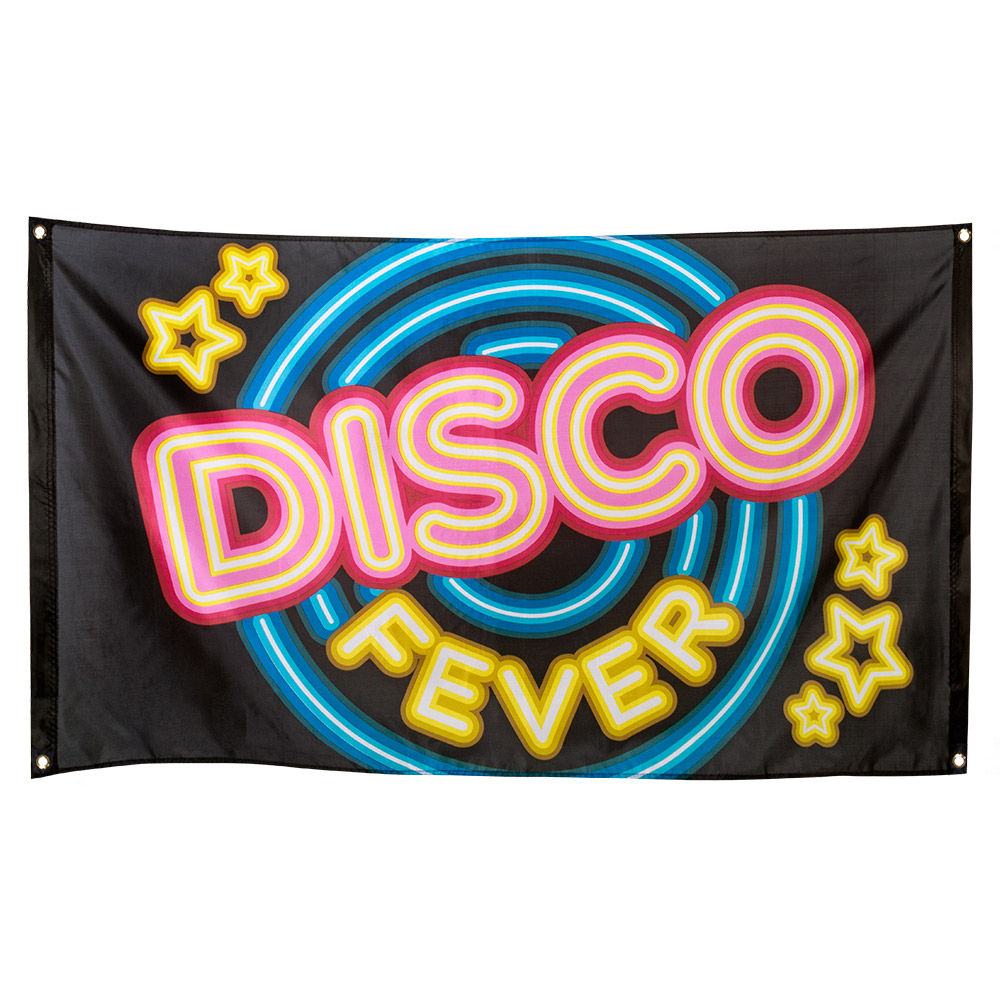 St. Polyester vlag 'DISCO FEVER' (90 x 150 cm)