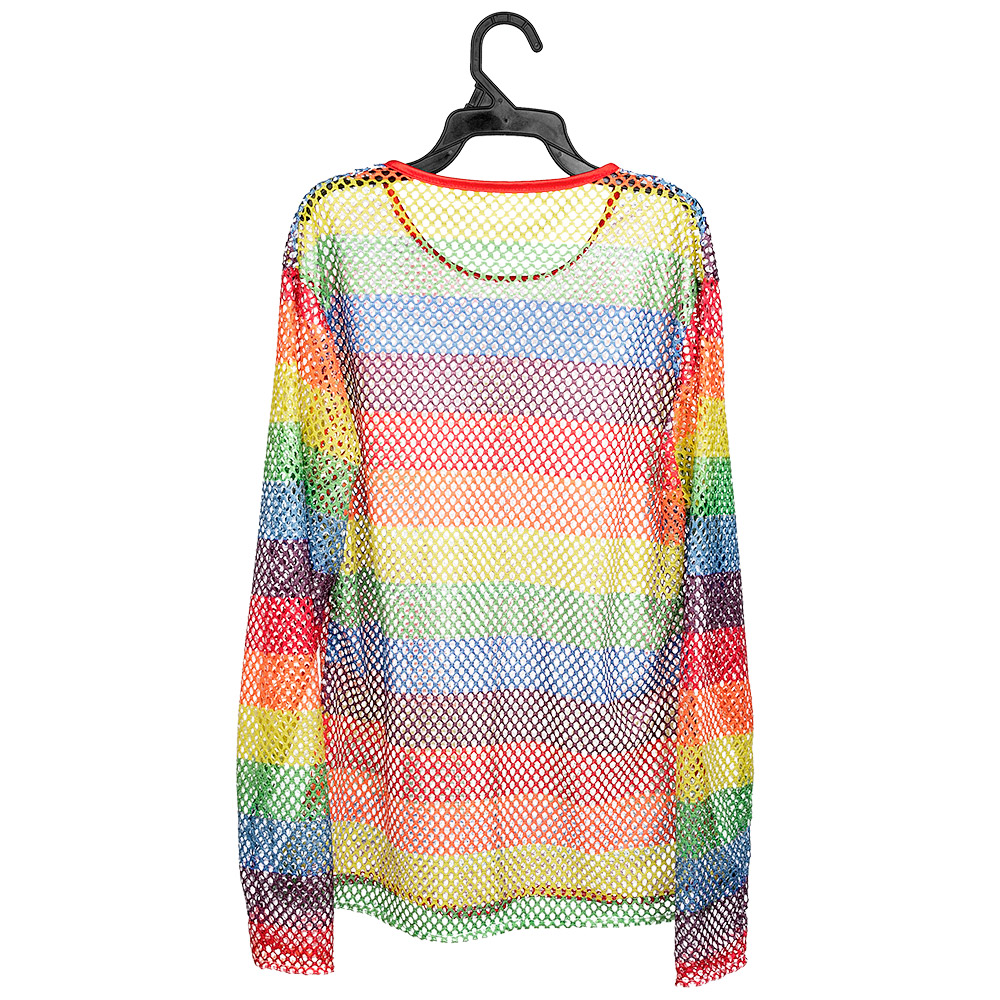 Visnet shirt regenboog (M/L)