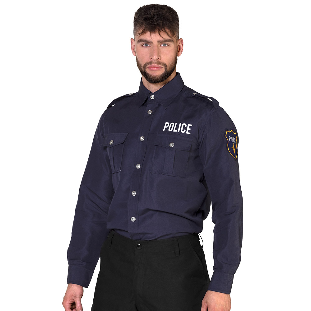 St. Shirt 'POLICE' (S, 46/48)