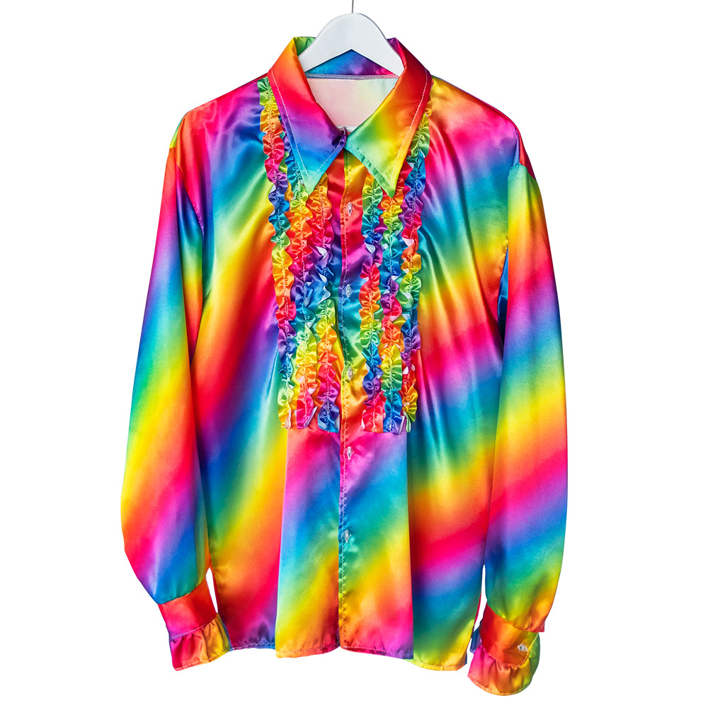 Party shirt regenboog (M)