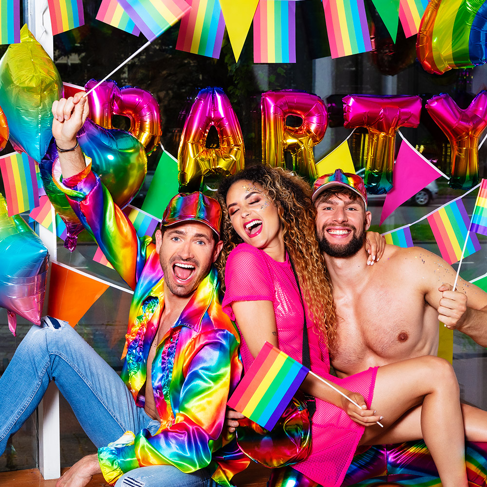 St. Party shirt rainbow (S)