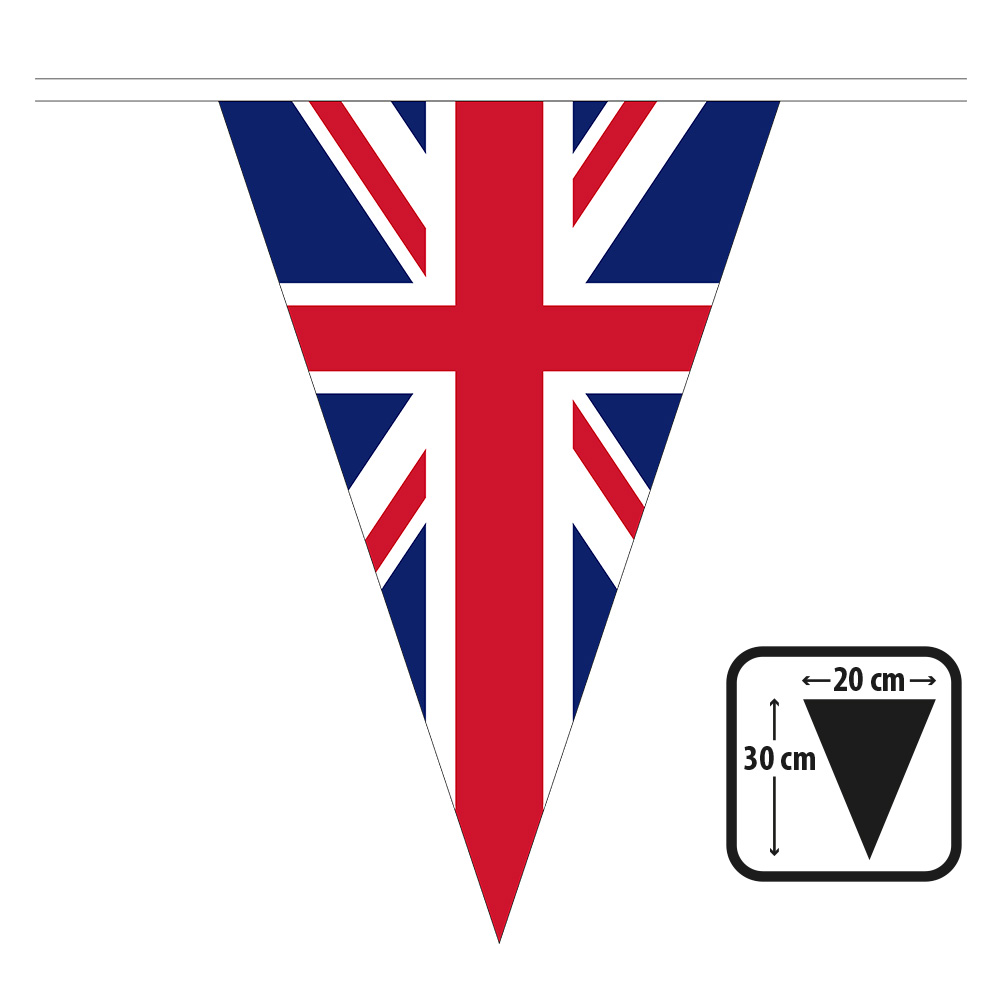 St. PE vlaggenlijn Union Jack (30 x 20 cm)(10 m)