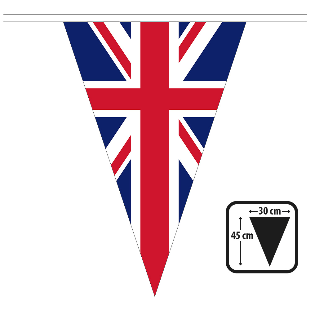 St. PE reuzenvlaggenlijn Union Jack (45 x 30 cm)(10 m)