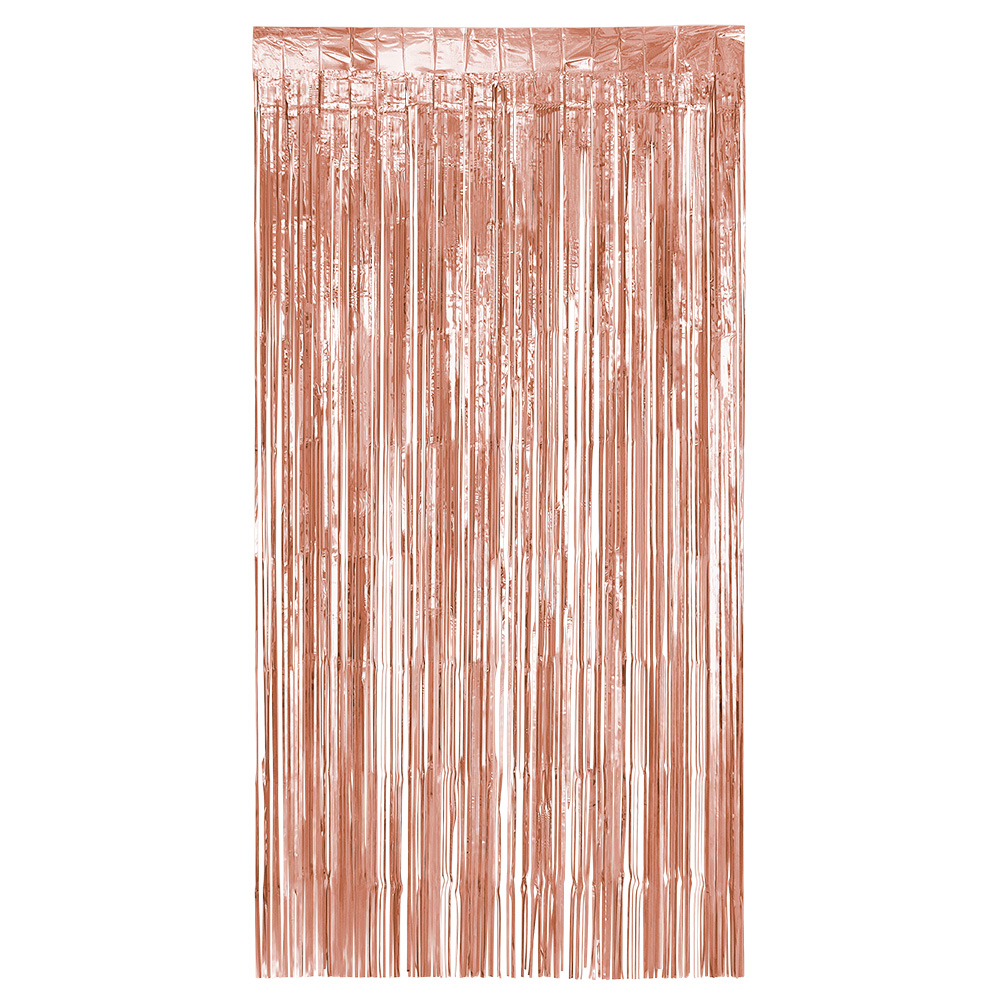 St. Foliegordijn roségoud metallic (200 x 100 cm)