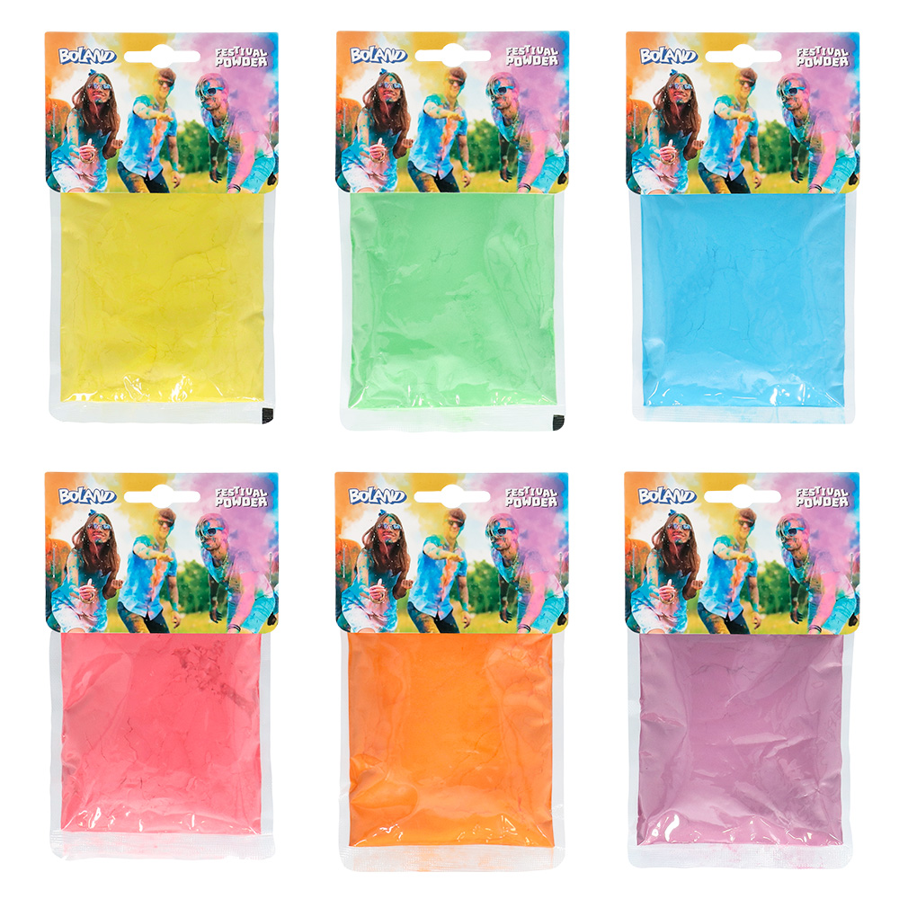 St. Holi kleurpoeder 70 g 6 kleuren ass.