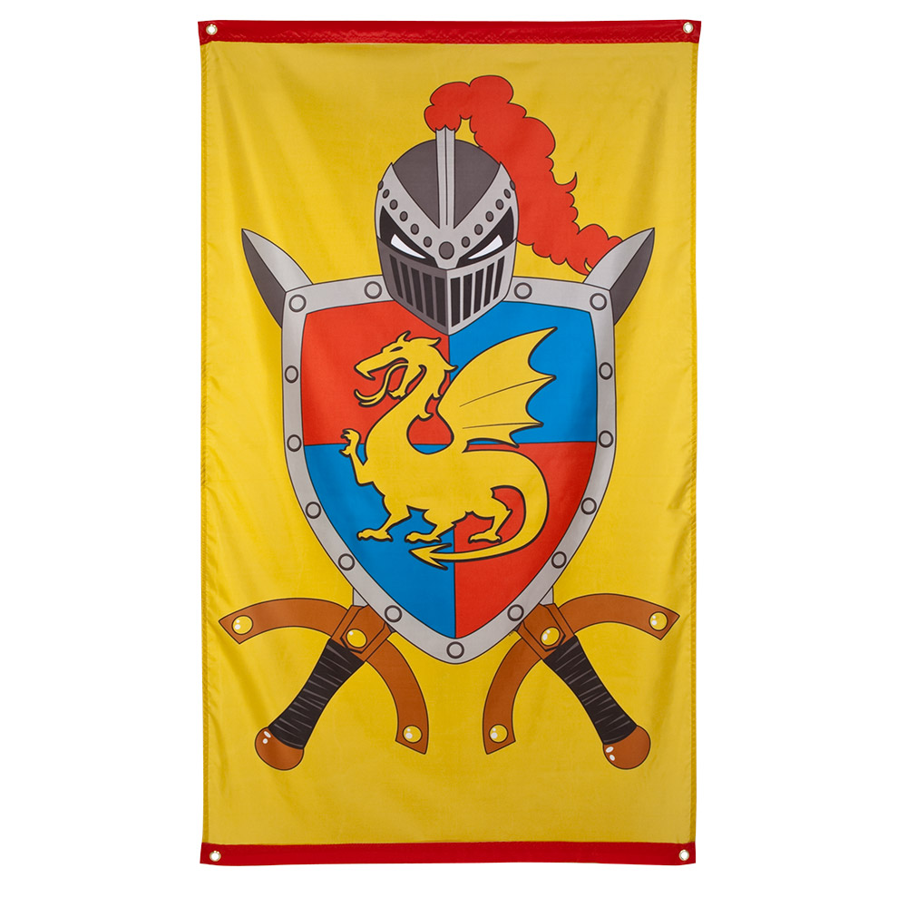 St. Polyester vlag Knights & Dragons (150 x 90 cm)