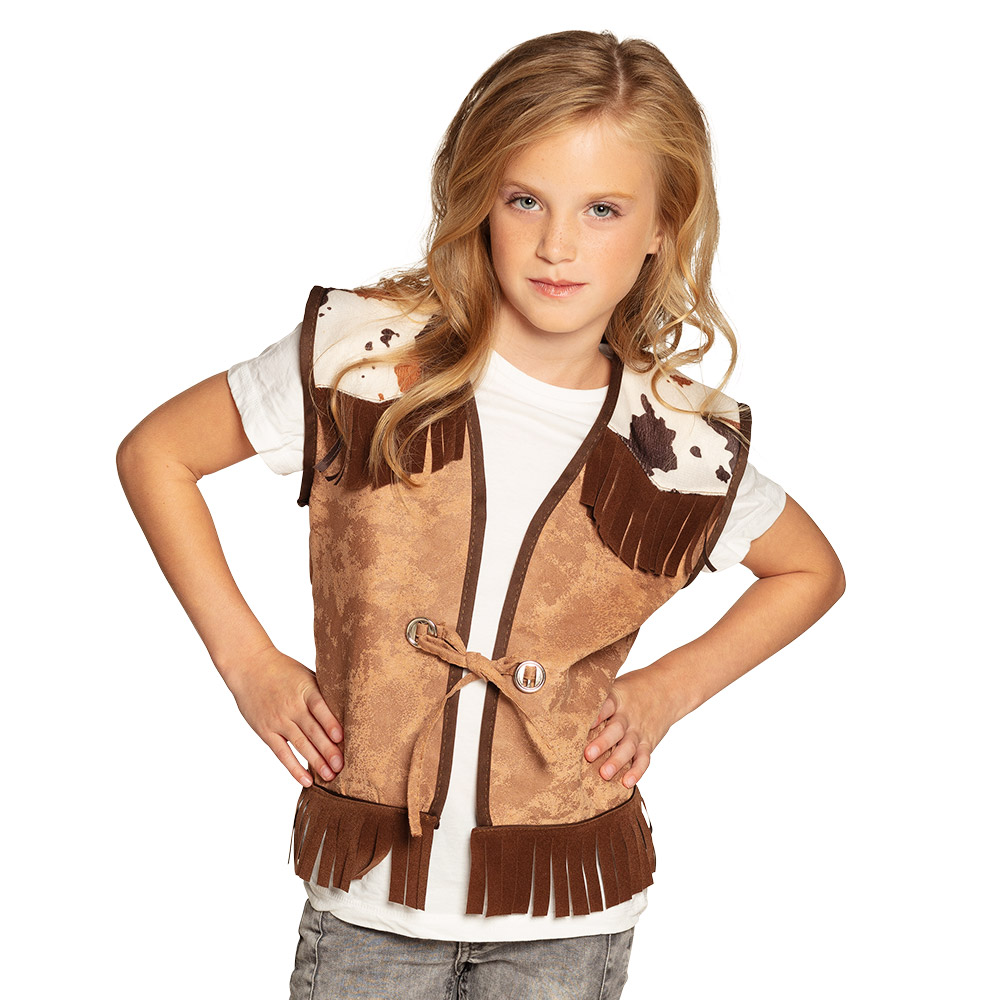 St. Kindervest Western camel (4-6 jaar)