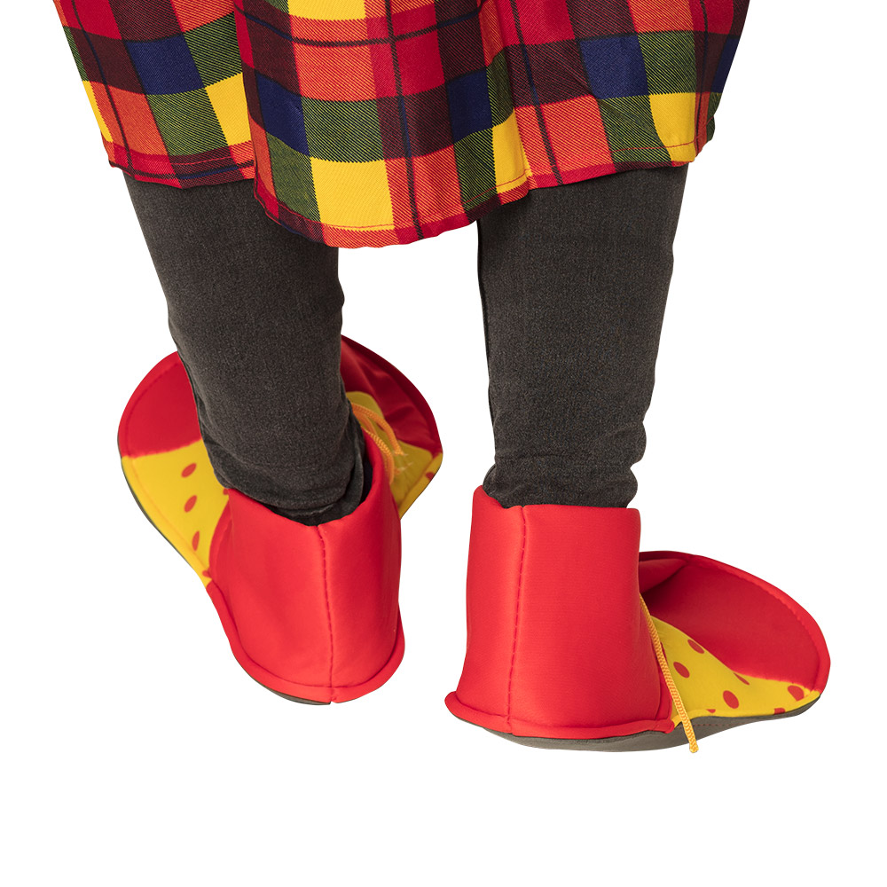 Pr. Stoffen clownsschoenen (één maat)