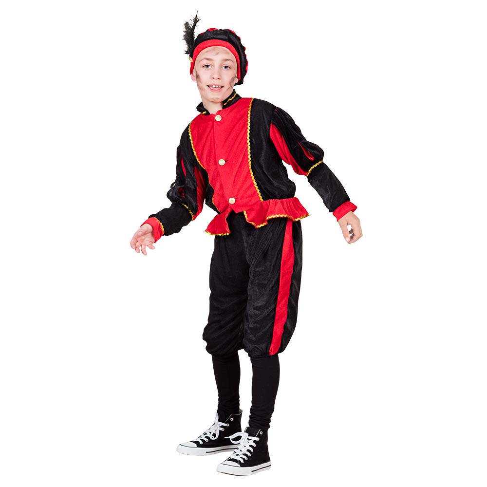 St. Kinderkostuum Piet rood (10-12 jaar)