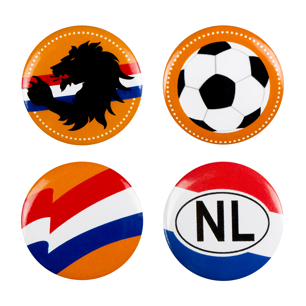 Set 4 Buttons Nederland (3 cm)