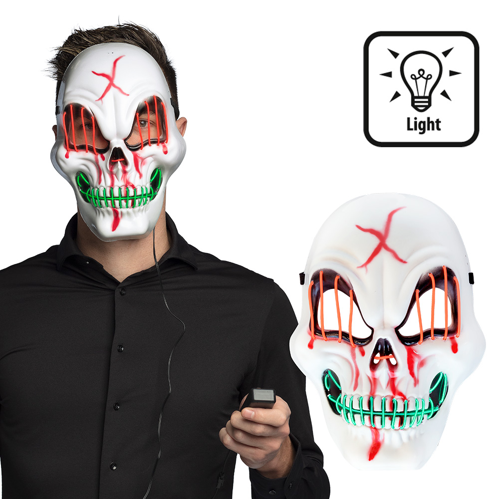 St. Led-masker Blood skull