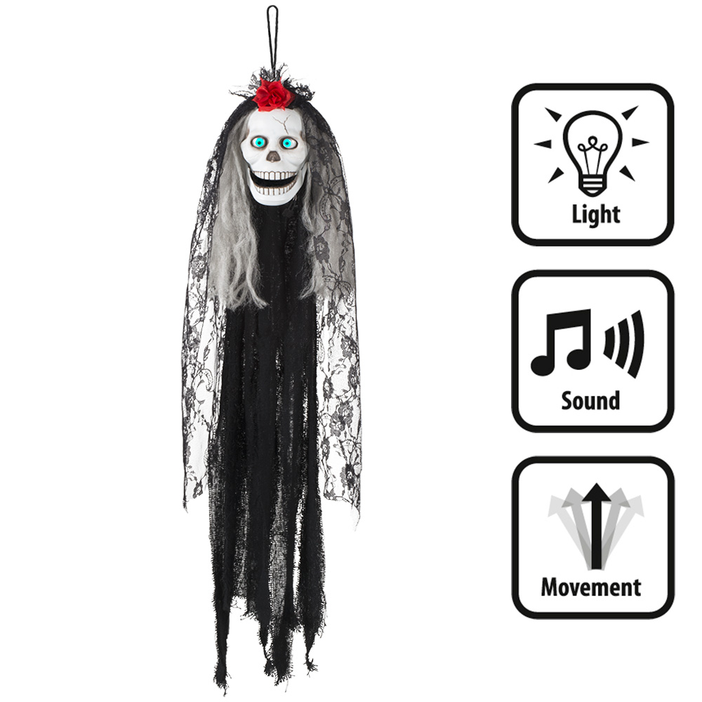 Hangdecoratie Schedel Crazy Catrina (80 cm)