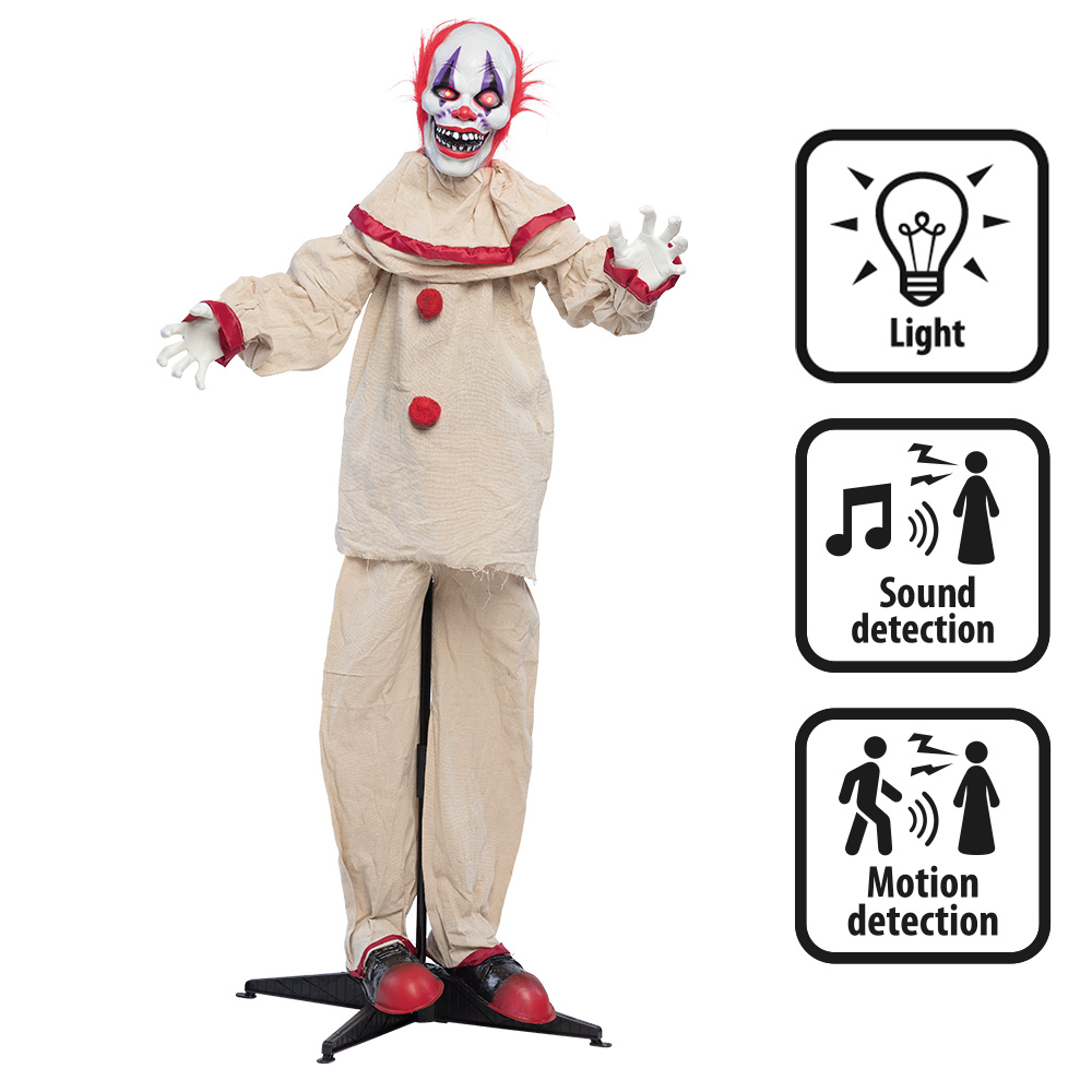 Staande decoratie Enge clown (153 cm)