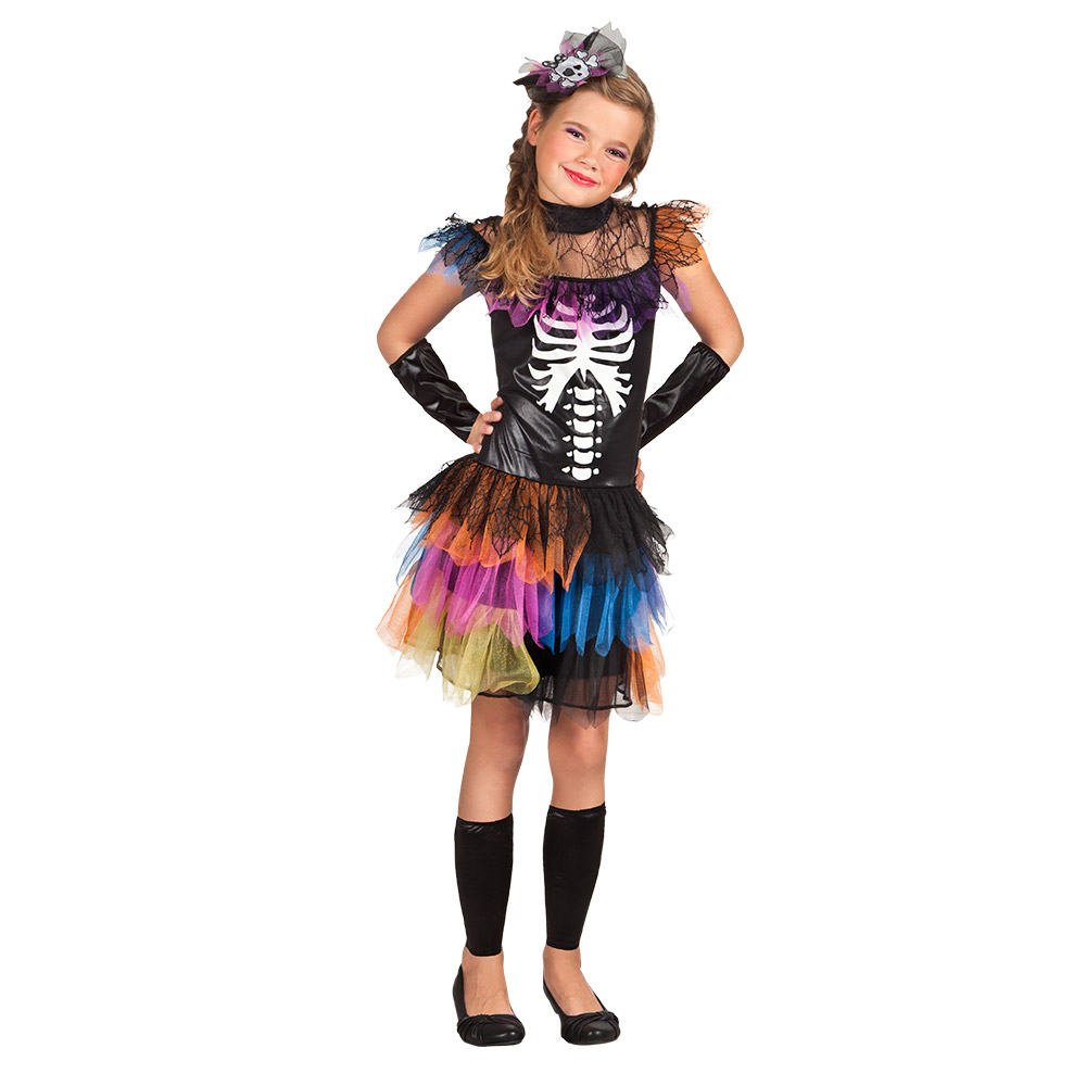 St. Kinderkostuum Skeleton princess (4-6 jaar)