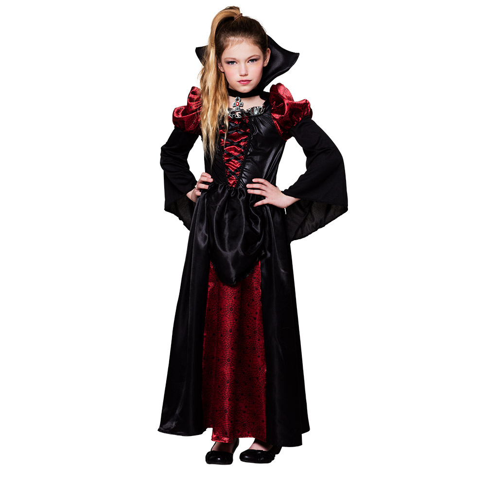 St. Kinderkostuum Vampire queen (7-9 jaar)