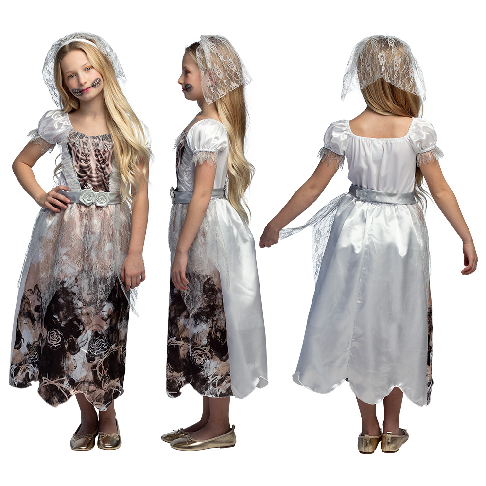 St. Kinderkostuum Zombie bride (4-6 jaar)