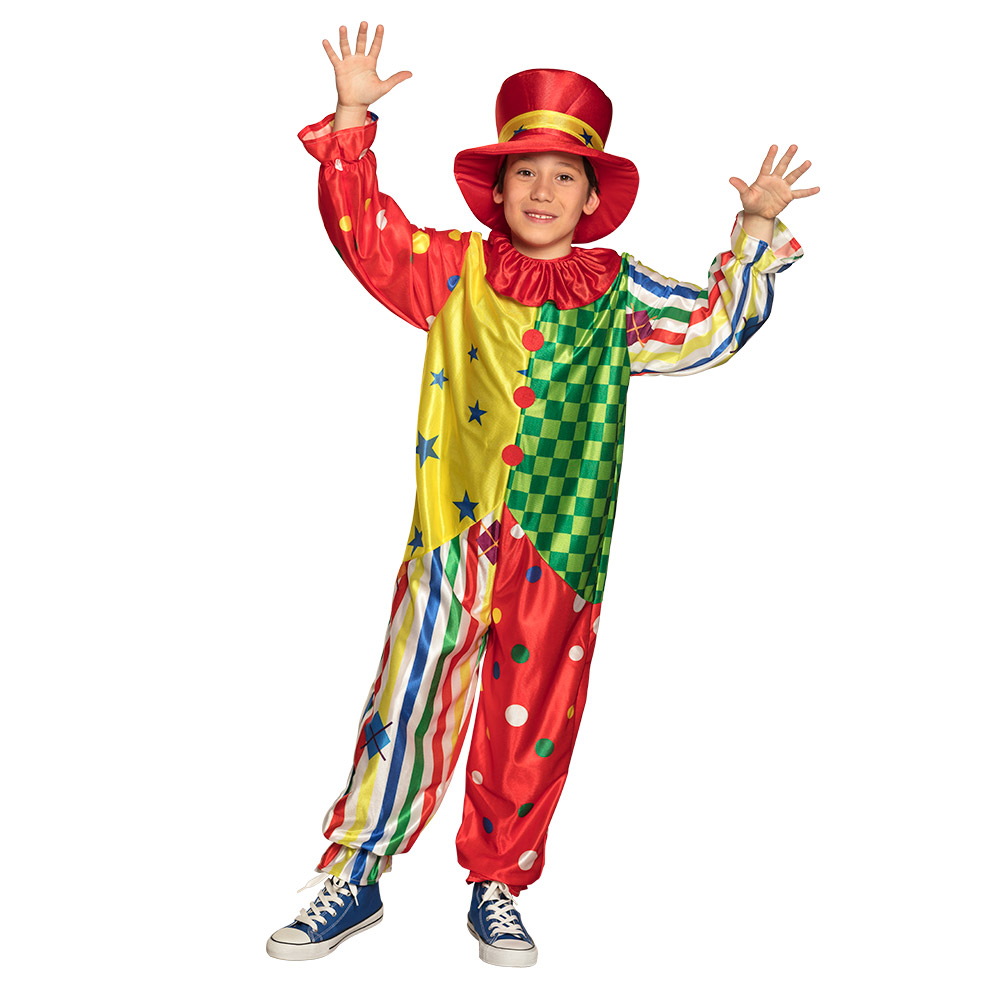 St. Kinderkostuum Clown Giggles (4-6 jaar)