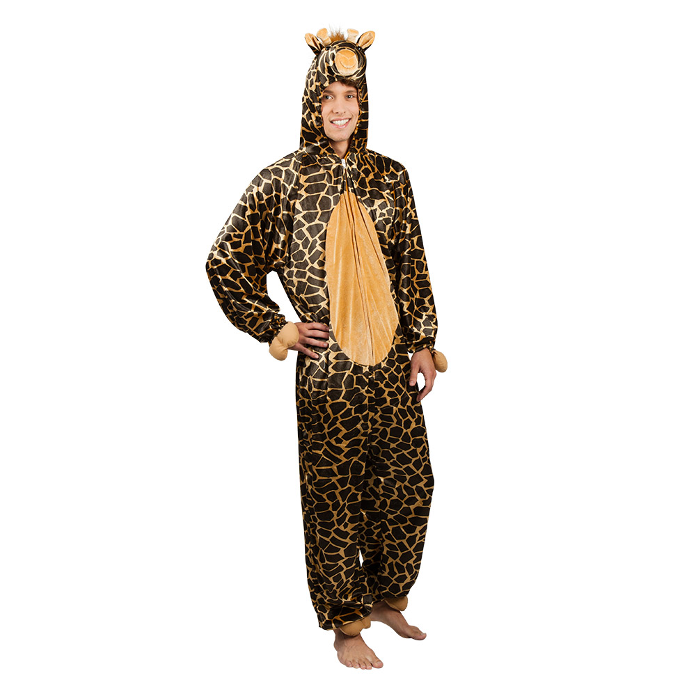 St. Volwassenenkostuum Giraffe pluche (max. 1.95 m)