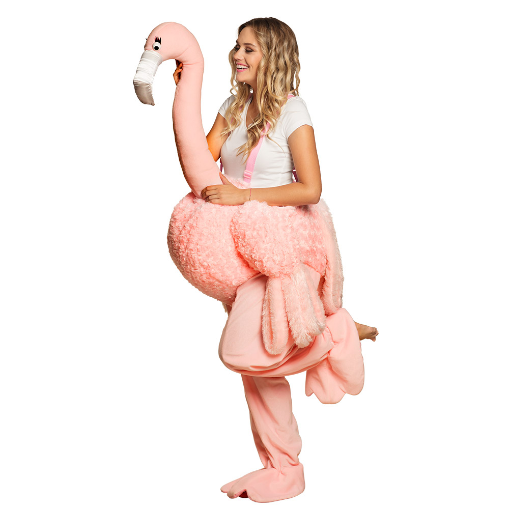 St. Volwassenenkostuum Op een flamingo (één maat)