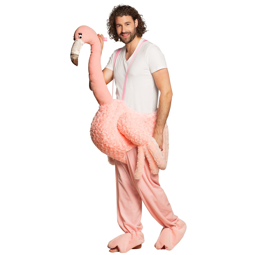 St. Volwassenenkostuum Op een flamingo (één maat)