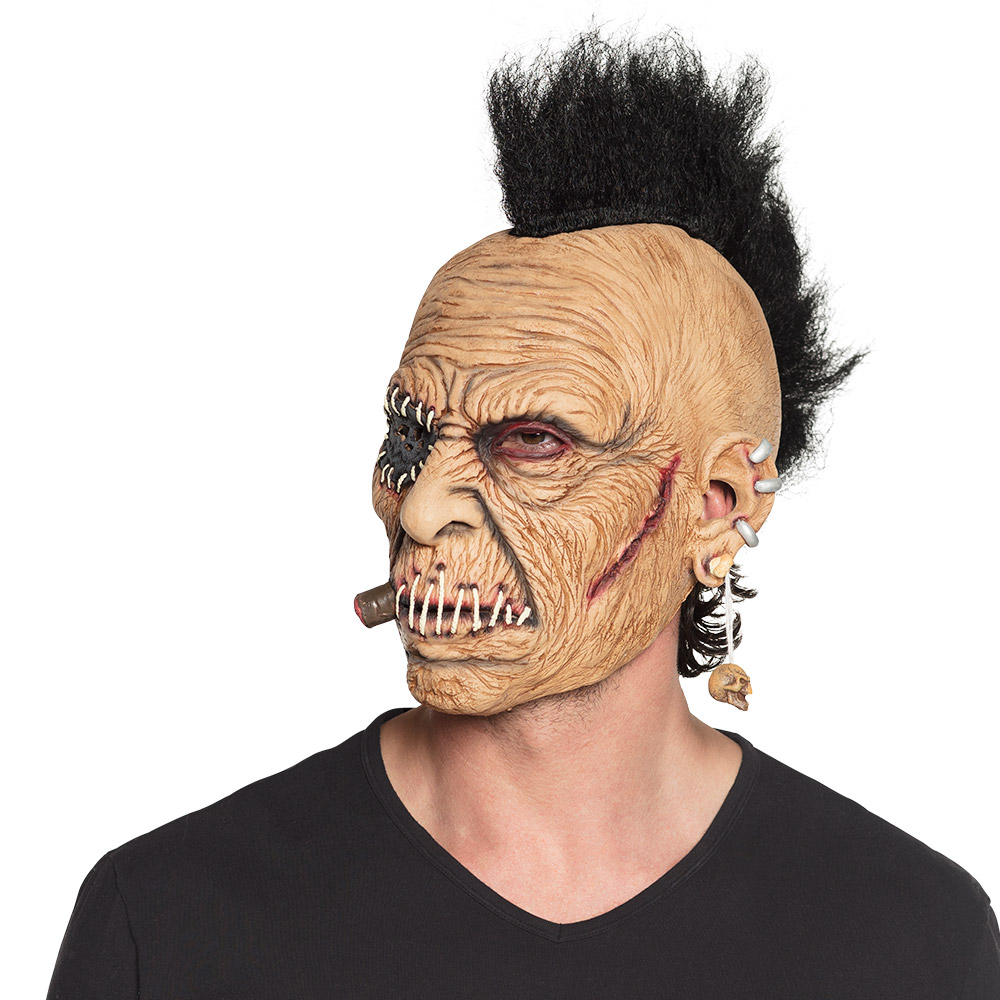 St. Latex hoofdmasker Horror rocker met haar