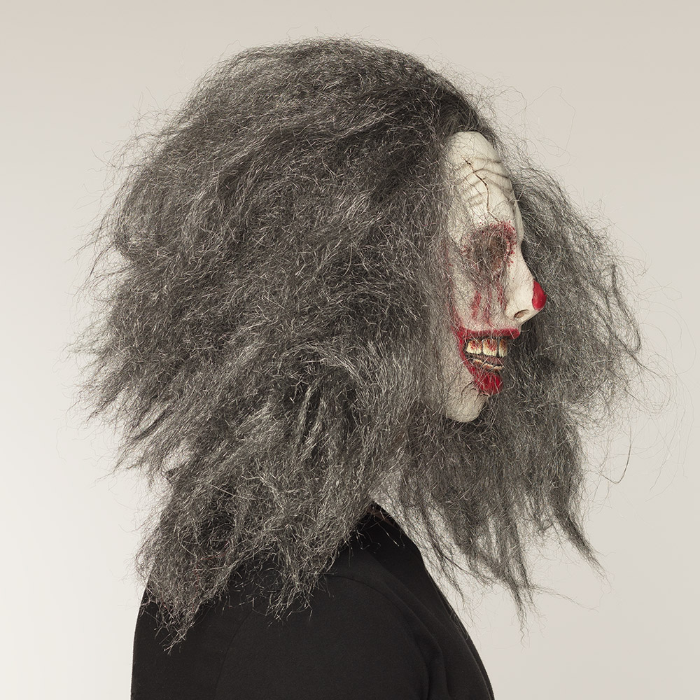 St. Latex hoofdmasker Zombieclown met haar