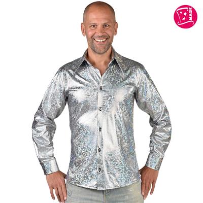 Hemd Hologram Zilver