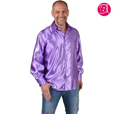 Shirt Satijn Paars