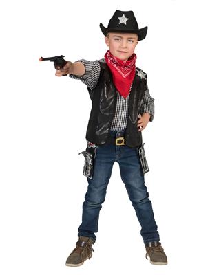 Cowboy vest zwart