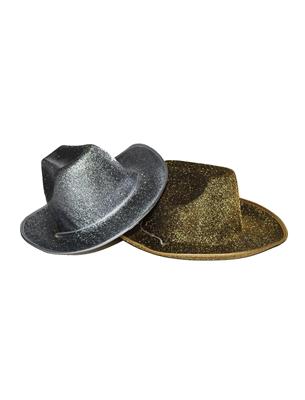 Cowboyhoed glitter 2 kleuren