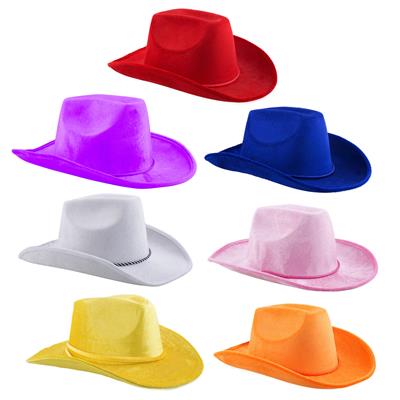 Cowboyhoed fluweel 7 kleuren