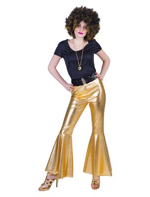 Disco fever pants goud