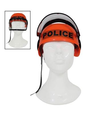 Helm politie oranje kind