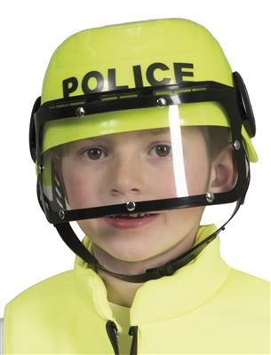 Helm politie geel kind