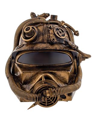 Helm steampunk brons