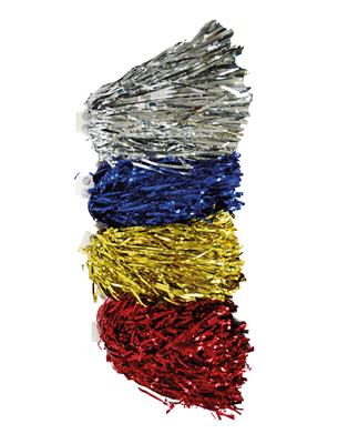 Pompon metallic 235 gr 4 kleuren