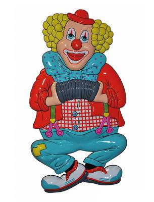 Wanddecoratie clown