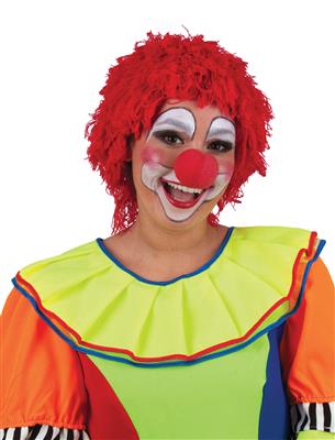 Pruik clown rood