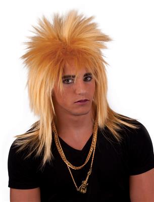 Pruik rock punk blond