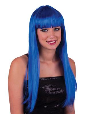 Pruik pretty pony blauw