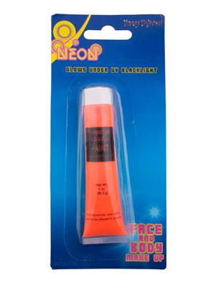 Gezichts- en lichaamsmake-up fluo oranje