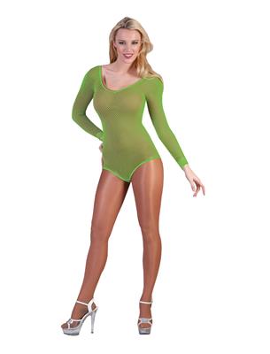 Bodysuit net fluo groen