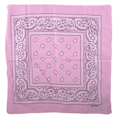 Bandana cowboy roze 50 x 50 cm